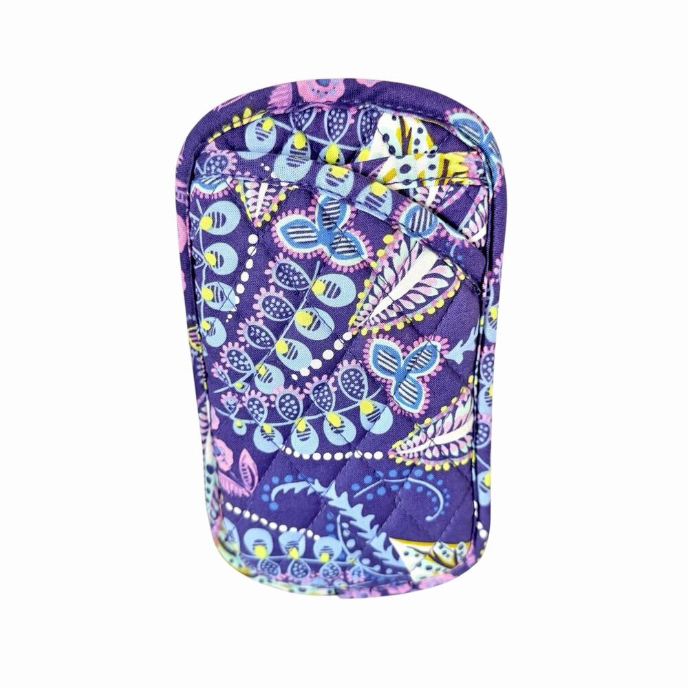 Vera Bradley Eyeglass Case Batik Leaves Quilted Fabric Women’s
